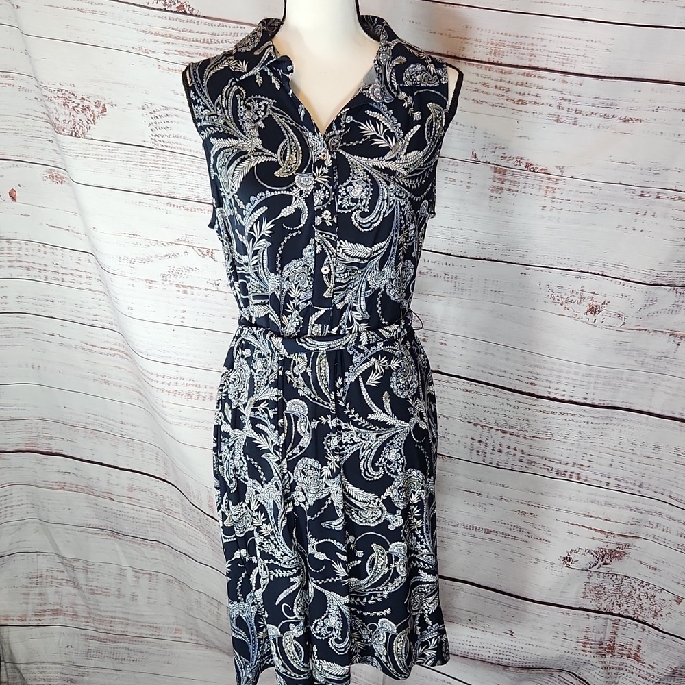 NWT Tommy Hilfiger floral sleeveless midi dress